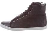 Thumbnail for your product : Lanvin Suede High-Top Sneakers