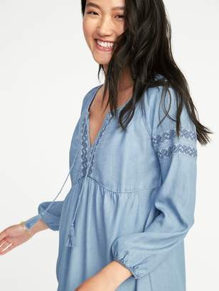 Old Navy Embroidered Tencel® Swing Dress for Women