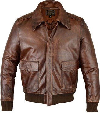 Distressed Mens Leather Bomber Jacket Shop The World S Largest Collection Of Fashion Shopstyle Uk