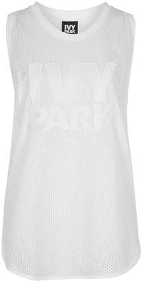 Ivy Park All-over mesh longline tank