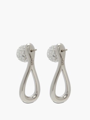 Loewe Drop Crystal-embellished Earrings - Crystal