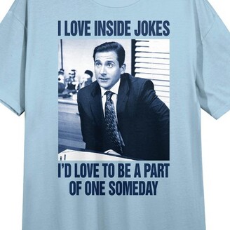 The Office Inside Jokes Crew Neck Short Sleeve Light Blue Women's Night  Shirt-Large - ShopStyle T-shirts