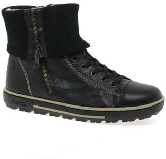 Rieker Black 'Fino' womens casual ankle boots
