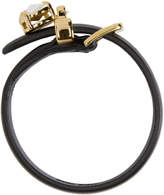 Thumbnail for your product : Miu Miu Black Rhinestone Charm Bracelet