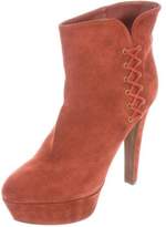 Thumbnail for your product : Sergio Rossi Suede Platform Ankle Boots