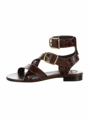 Chloé Leather Gladiator Sandals w/ Tags Brown