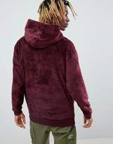 Thumbnail for your product : ASOS DESIGN x Unknown London Oversized Borg Hoodie With Half Zip