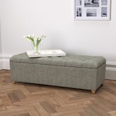 Thumbnail for your product : The White Company Richmond Ottoman Tweed Natural Oak Leg, Tweed Mid Grey, One Size