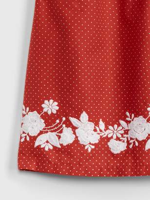 Gap Baby Embroidered Floral Dot Dress