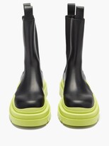 Thumbnail for your product : Bottega Veneta Tire Leather Chelsea Boots - Black Yellow