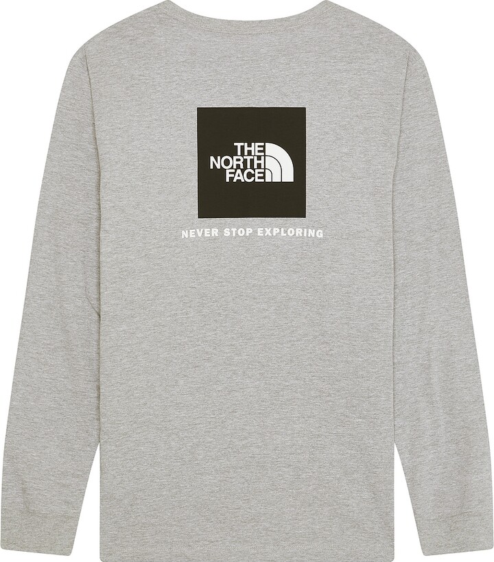 The North Face Long Sleeve Box NSE Tee in Grey