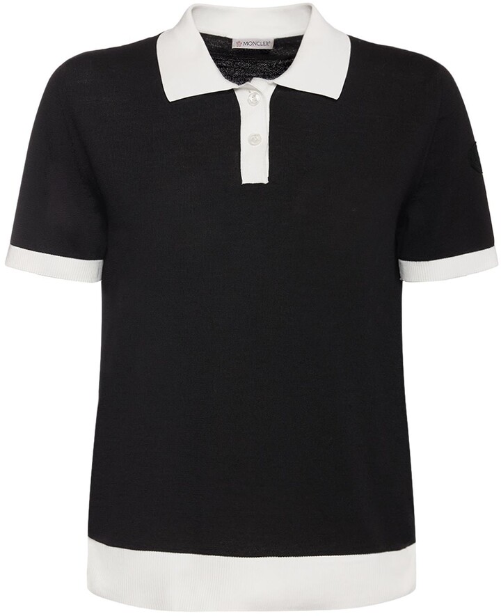 Kleding Dameskleding Tops & T-shirts Polos Moncler Vintage Dames Zwart Mouwloos Polo T-Shirt 