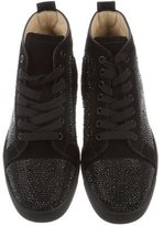 Thumbnail for your product : Christian Louboutin Louis Strass Flat Sneakers