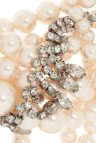 Thumbnail for your product : Tom Binns Grand Dame rhodium-plated, Swarovski pearl and crystal necklace
