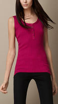 Thumbnail for your product : Burberry Ribbed Cotton Knitted Vest