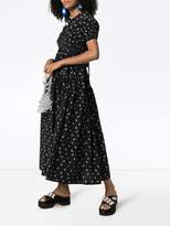 Thumbnail for your product : Cecilie Bahnsen Floral Wrap Midi-Dress