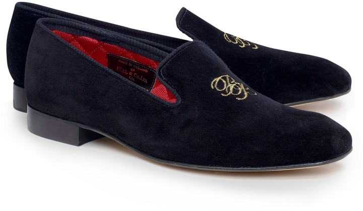 Brooks Brothers Velvet Slippers 