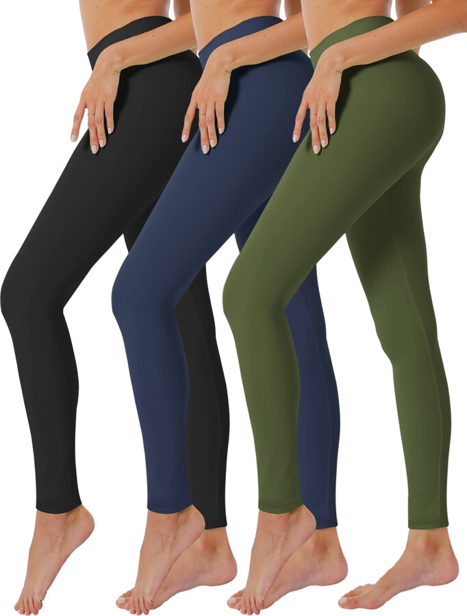 Buy BLUEENJOY 3 Pack Leggings for Women-Butt Lift High Waisted Tummy  Control Yoga Pants-Workout Running Leggings at