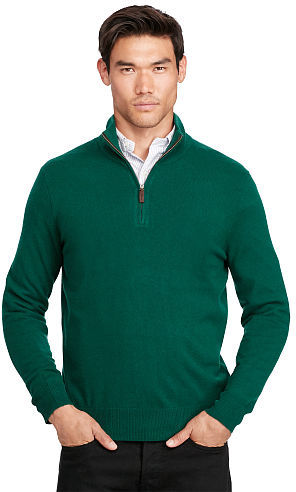 Polo Ralph Lauren Cashmere Half-Zip Sweater - ShopStyle