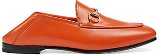 Gucci Women's Brixton Leather Loafers - Orange