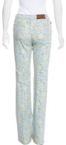 Thumbnail for your product : Just Cavalli Metallic Floral Print Jeans