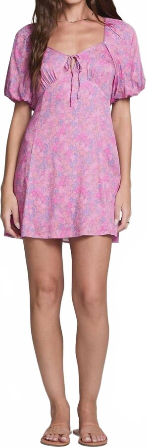SALTWATER LUXE Dia Mini Dress In Azalea
