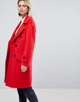 red oversized coat - ShopStyle
