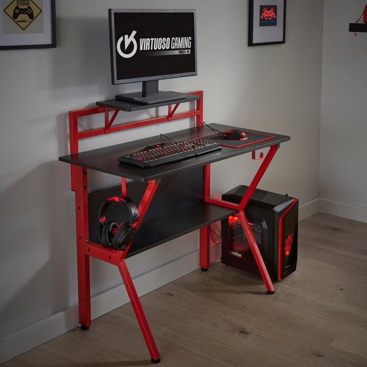 Virtuoso Rogue Red Gaming Desk Red ShopStyle