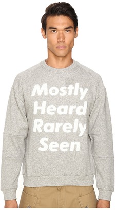 Mostly Heard Rarely Seen Disappearing Text Sweatshirt Men's Sweatshirt