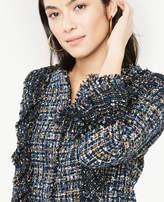 Thumbnail for your product : Ann Taylor Petite Ruffle Tweed Peplum Jacket