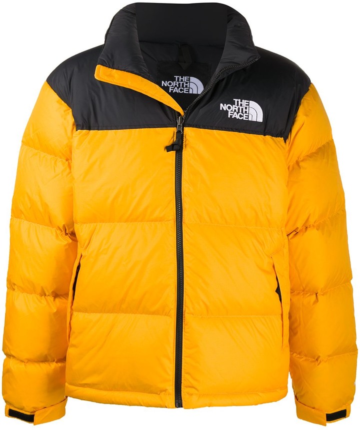 The North Face Puffy Logo Jacket - ShopStyle