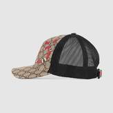 Thumbnail for your product : Gucci Kingsnake print GG Supreme baseball hat