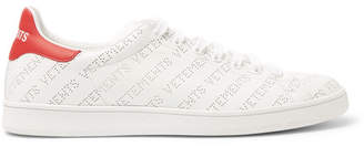 Vetements Perforated-Logo Leather Sneakers