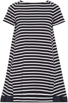 Thumbnail for your product : Sacai Luck striped cotton mini dress