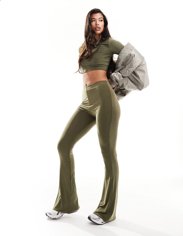 Misspap Double Layer Slinky Scoop Neck Legging Co Ord