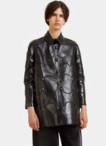 Thumbnail for your product : Valentino Scallop Corded Studded Leather Jacket in Black