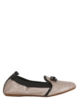 Thumbnail for your product : Yosi Samra Glitter And Patent Loafers