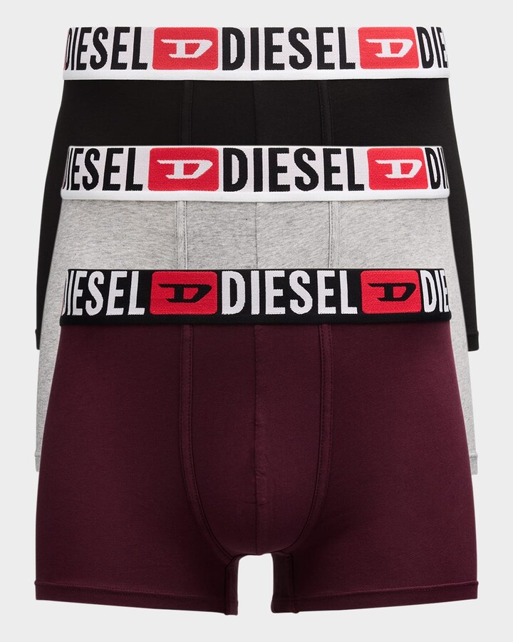 Diesel Men's Damien Multicolor DCore 3-Pack Boxer Briefs