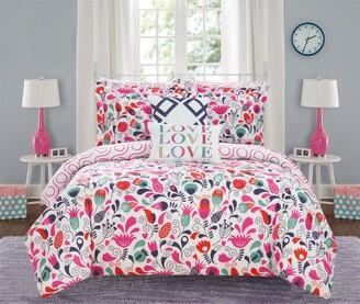 Chic Home Tulip Garden 9 Piece Full Bed In a Bag Comforter Set Bedding