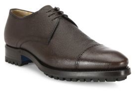 Sutor Mantellassi MM3 Pebbled Leather Derby Shoes