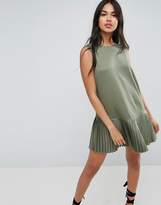 Thumbnail for your product : ASOS DESIGN Pleat Hem Mini Dress