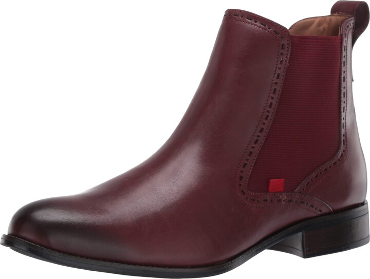 wine colored leather boots