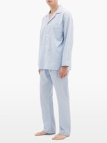 Thumbnail for your product : Emma Willis Piped Cotton Pyjamas - Blue