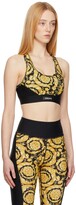 Thumbnail for your product : Versace Underwear Black & Gold Barocco Sports Bra