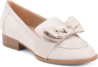 Lindio Bow Loafers for Women | Textile/Man-Made Sole