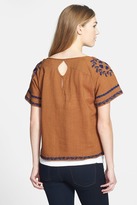Thumbnail for your product : Lucky Brand Embroidered Swing Tee