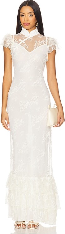 Ivory Lace Maxi Dress ShopStyle UK