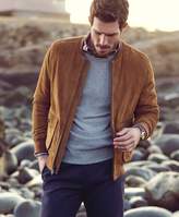 Thumbnail for your product : Brooks Brothers Brown Suede Bomber Jacket