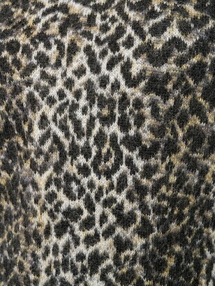 Saint Laurent Leopard Intarsia Jumper