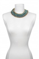 Thumbnail for your product : Sequin Woven Light Blue and Green Necklace
